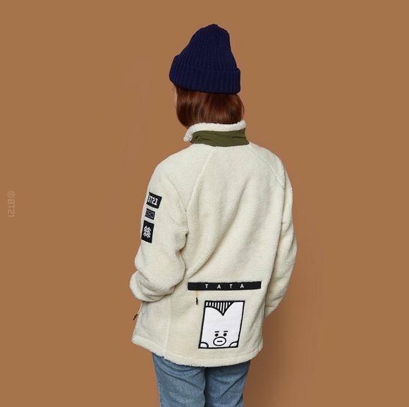 KPOP BTS Baseball Coat BT21 TATA MANG SHOOKY Uniform Girls Boys Varsity Jacket KPOP BTS Baseball Coat BT21 TATA MANG SHOOKY Uniform Girls Boys Varsity Jacket